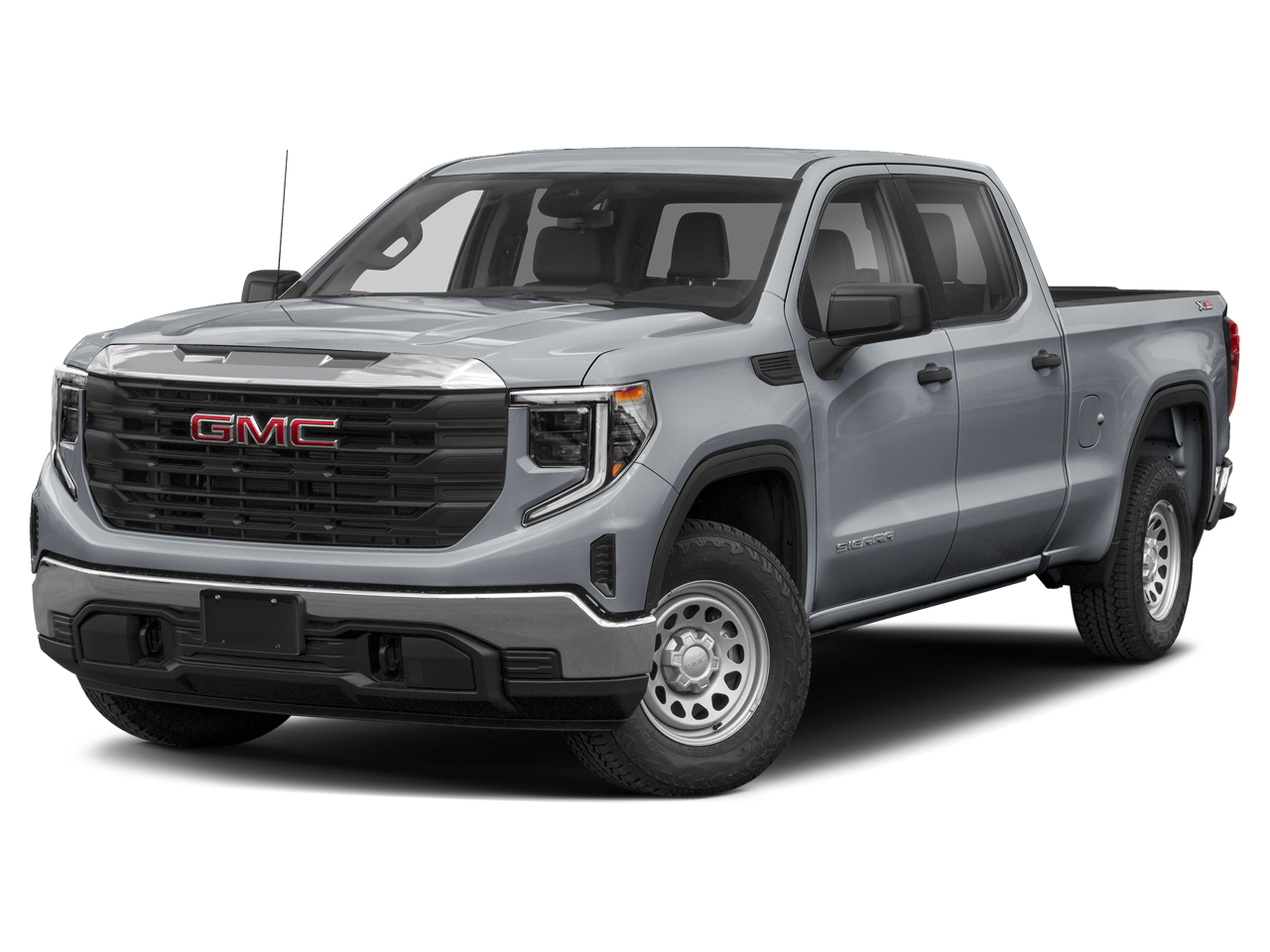 2024 GMC Sierra 1500 Denali in Downpour Metallic — front three-quarter view