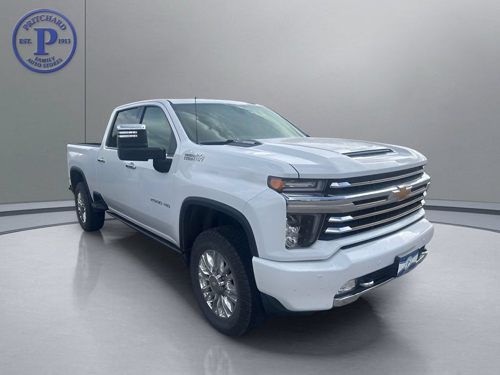 2023 Chevrolet Silverado 2500 HD High Country in Summit White — front three-quarter view